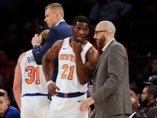 Damyean Dotson and David Fizdale