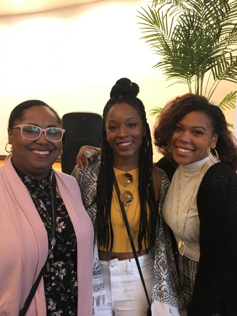 Left to Right Maxine Bayol, Courtney Greene, Patricia Jean-Charles. Match Day at Touro College